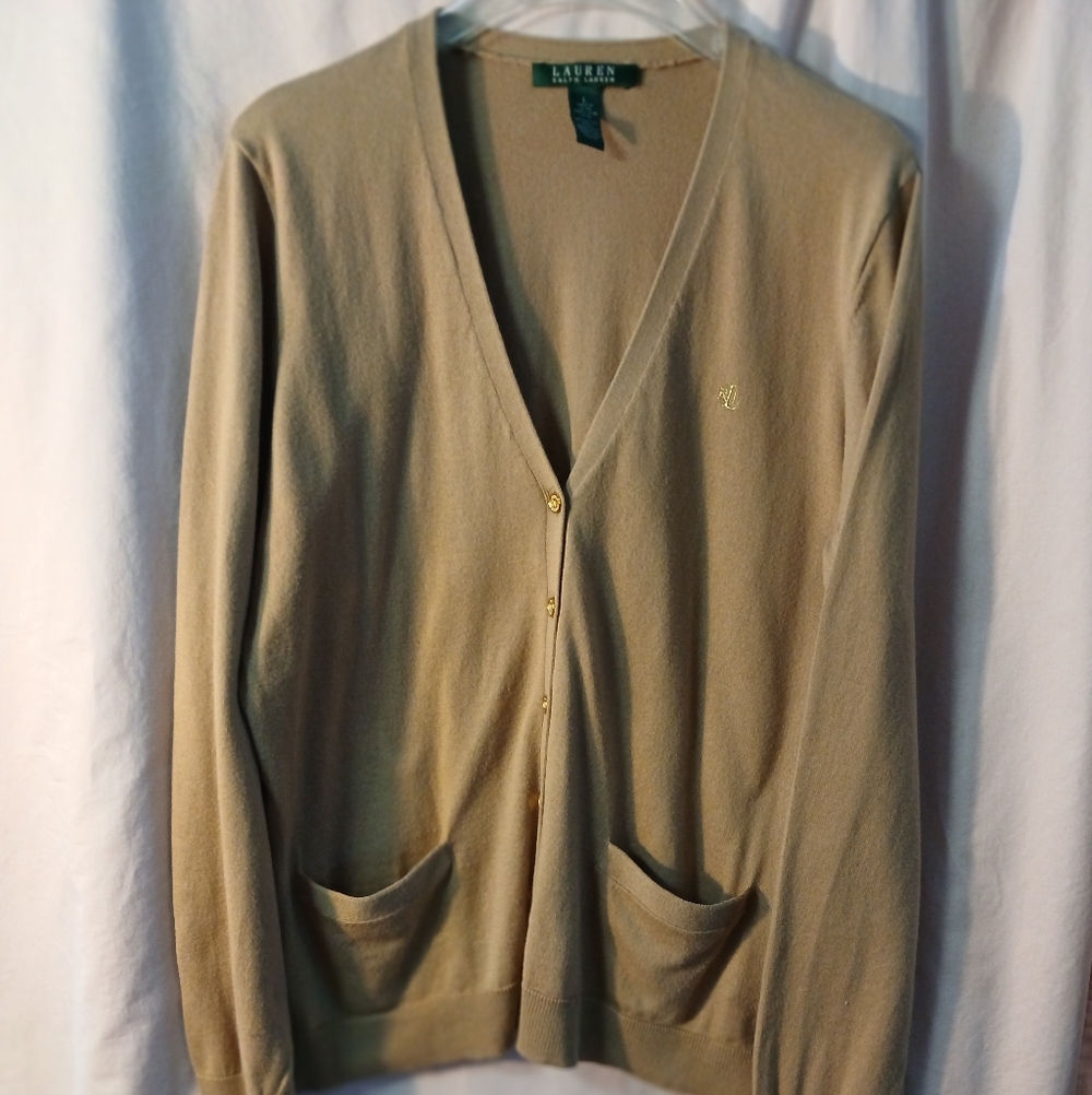 Lauren Ralph Lauren Beige Women's Cardigan